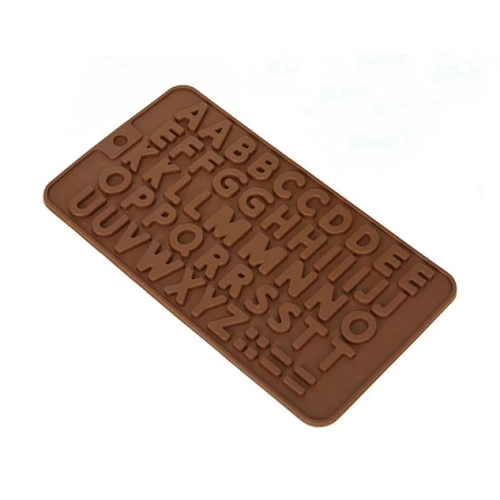 Forma silikonowa ozdoby na tort do czekoladek masy lukru alfabet literki